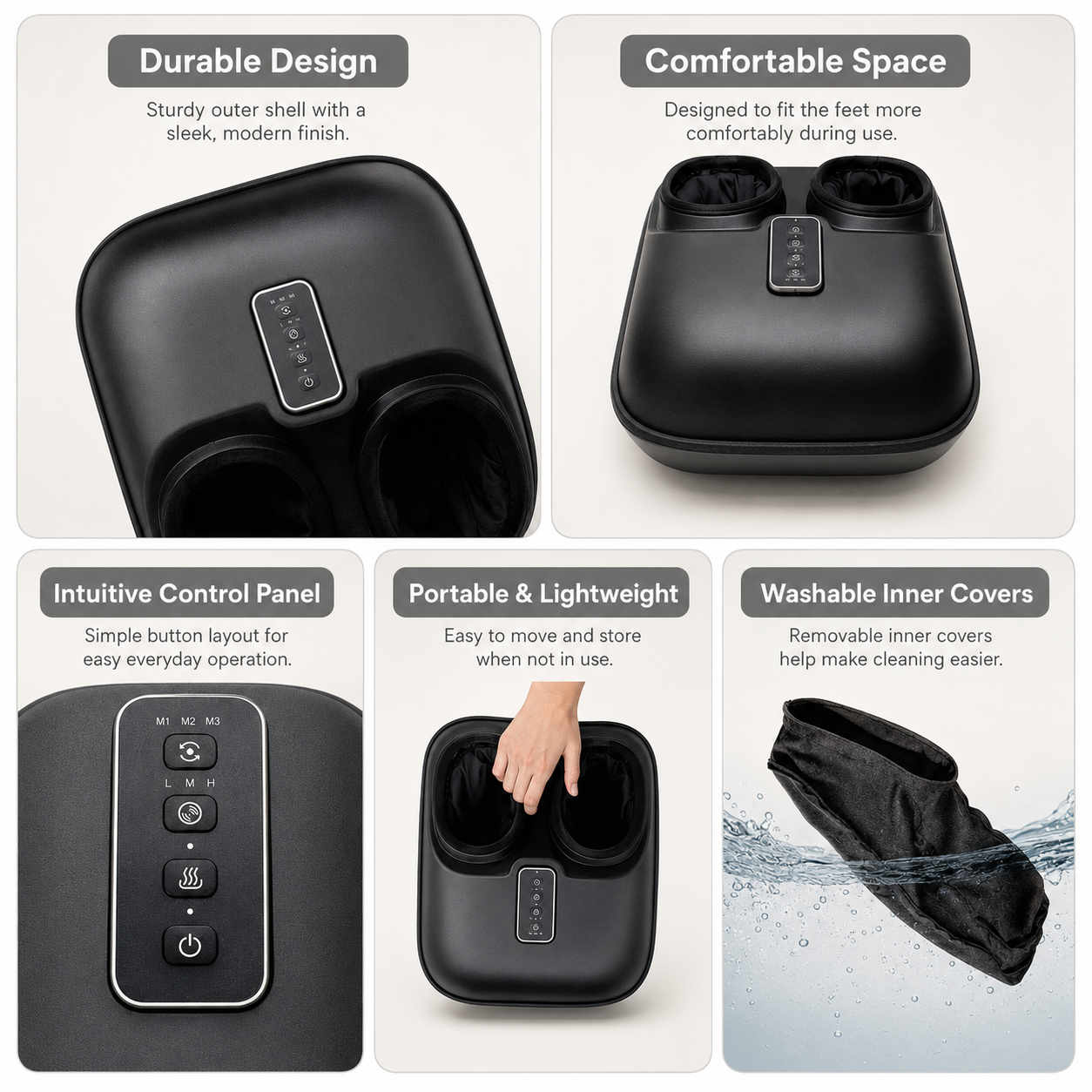 3-in-1 Shiatsu Foot Massager with Heat