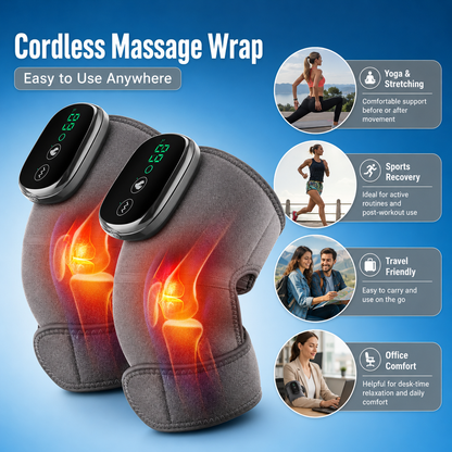 Heated Vibration Knee Massager Wrap