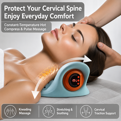 Hugterra Cervical Neck Massager with Heat, 6 Speeds