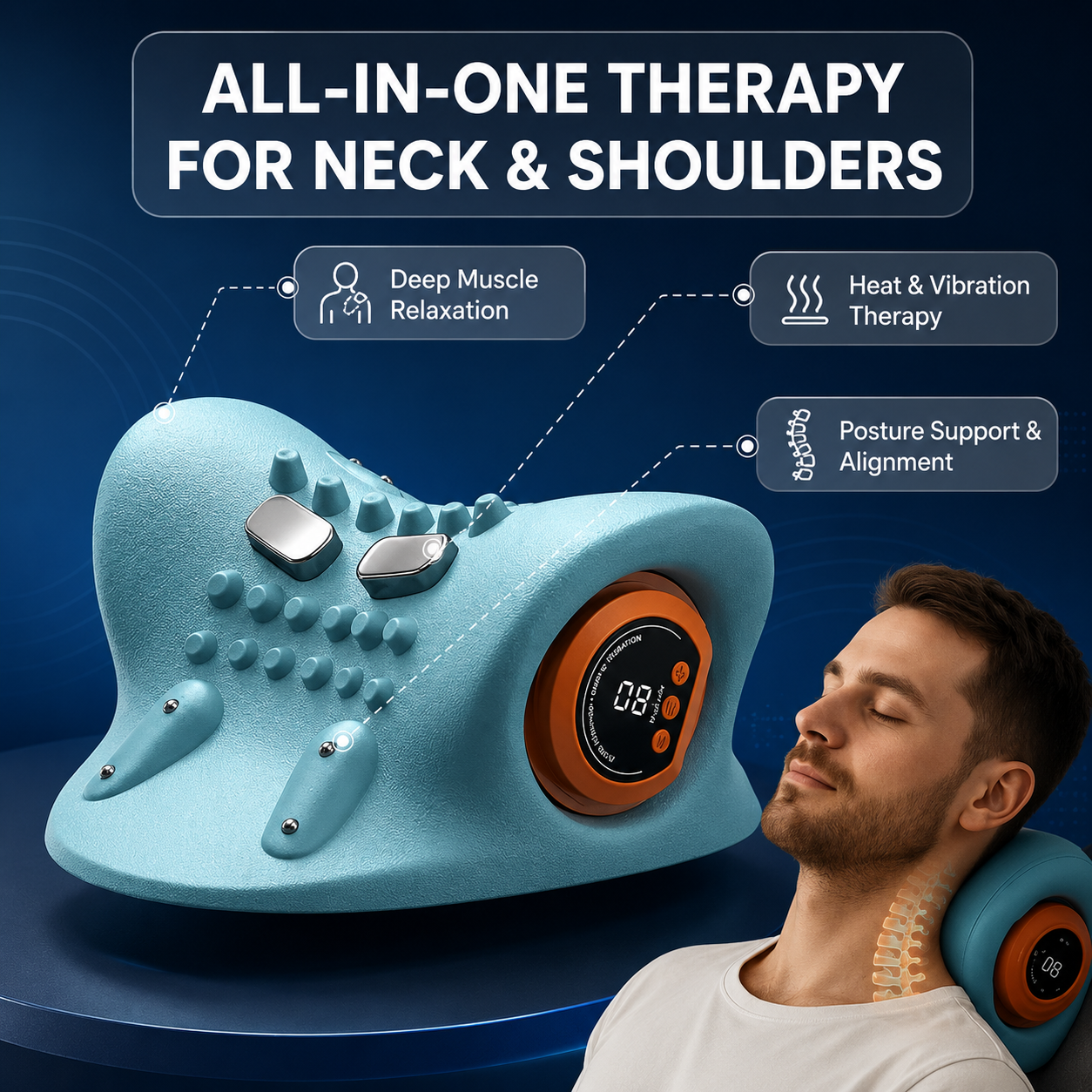  cervical neck massager