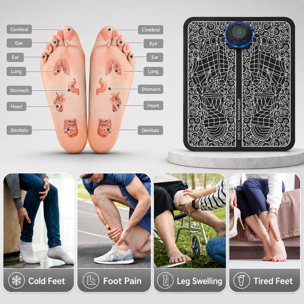 EMS Low-Frequency Muscle Stimulation Device